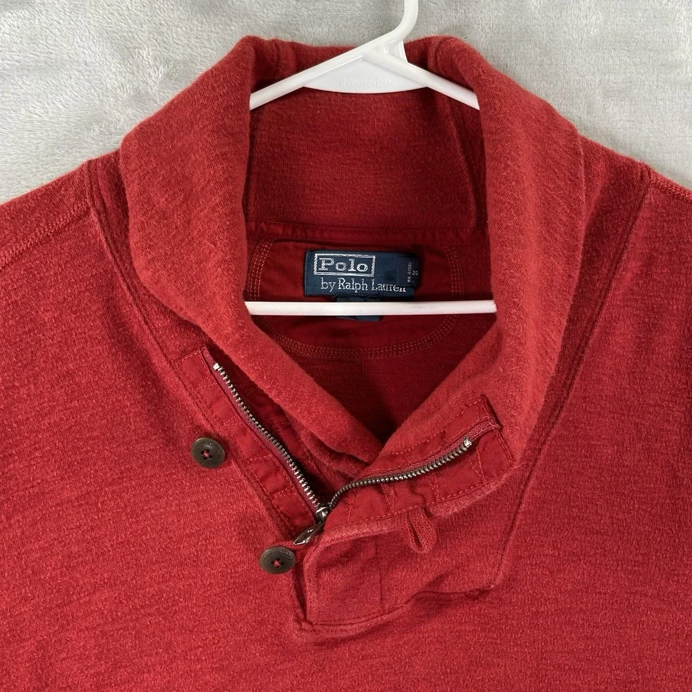 Polo Ralph Lauren Sweater Mens XXL Shawl Collar 1/4 Zip Pullover Casual Preppy